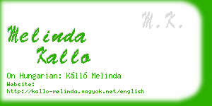 melinda kallo business card